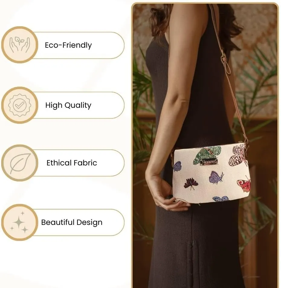 Signare Tapestry Crossbody Bag Sling Shoulder Purse for Women