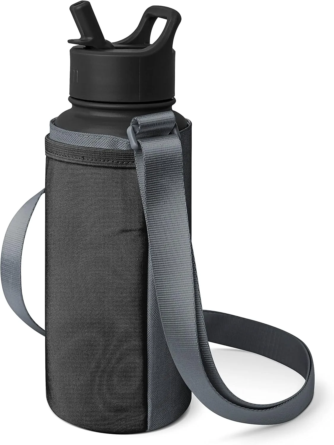 Simple Modern Water Bottle Carrier Sling with Adjustable Strap | Bottle Holder Sleeve for Walking, Hiking and Traveling | Summit Collection | Slate