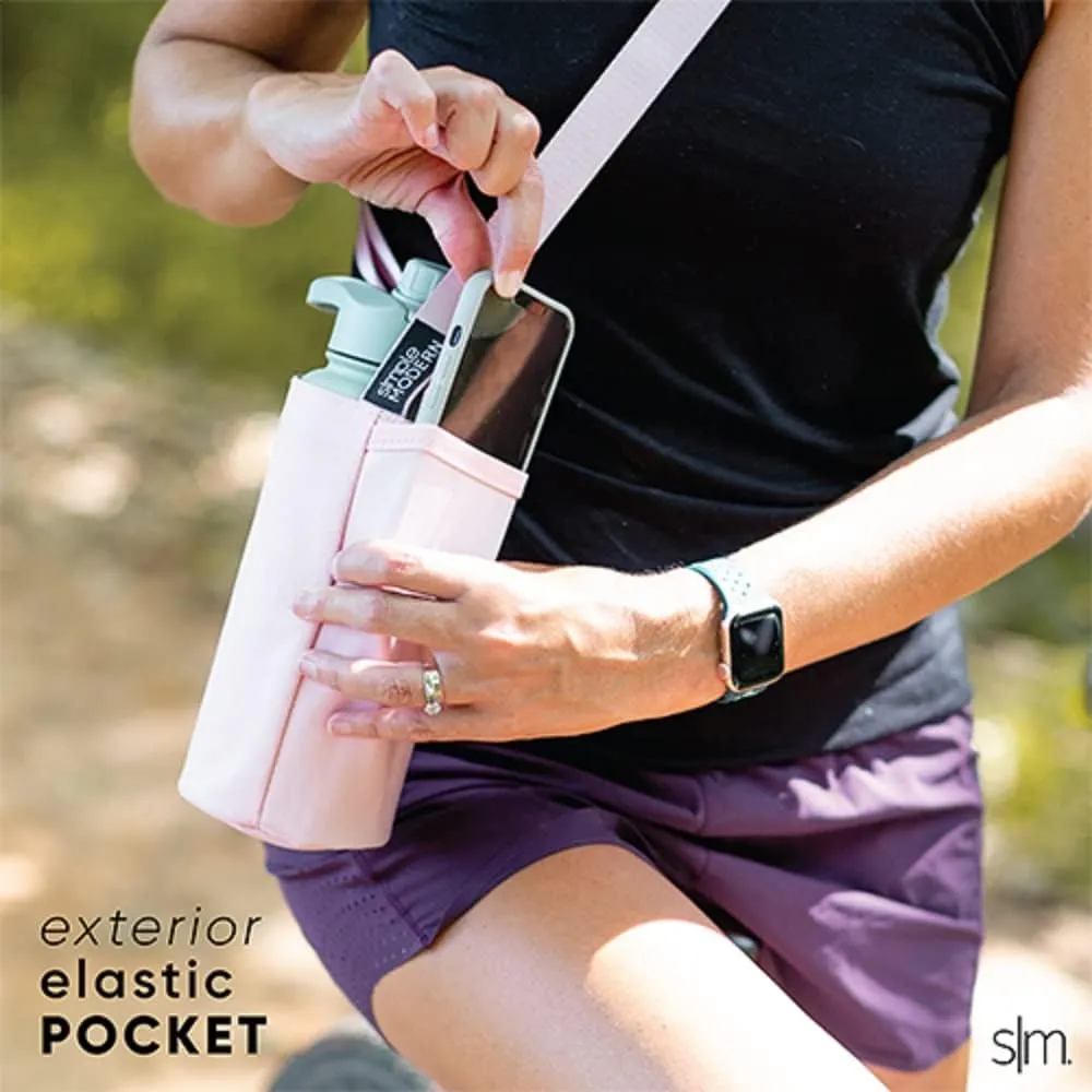 Simple Modern Water Bottle Carrier Sling with Adjustable Strap | Bottle Holder Sleeve for Walking, Hiking and Traveling | Summit Collection | Slate