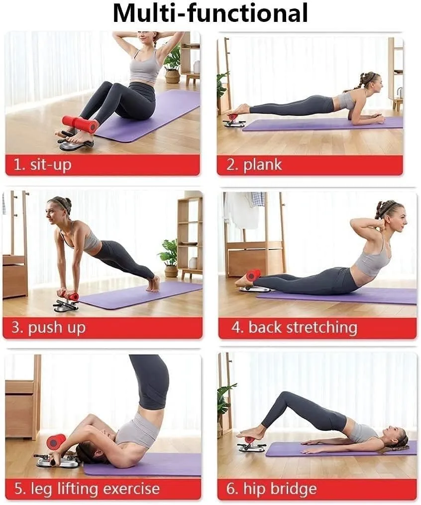 Sit Up Assistant Device, Multifunction Sit Up Bar, Adjustable Sit-Up Equipment Bar, Portable Multi-Function Self-Suction Training Equipment for Home Travel or Work