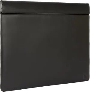 SLNT Leather Faraday Bag with Silent Pocket Technology - Signal Blocking Device Sleeve for 13 inch and 15 inch Laptops and Tablets, Provides Instant Protection (Black Leather, 13 inch)