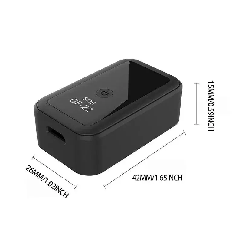 Smart Mini Gf22 GPS Real Time Car Voice Tracker Anti-lost Control Device Locator Anti-lost Device Mini Precisionpositioningtool