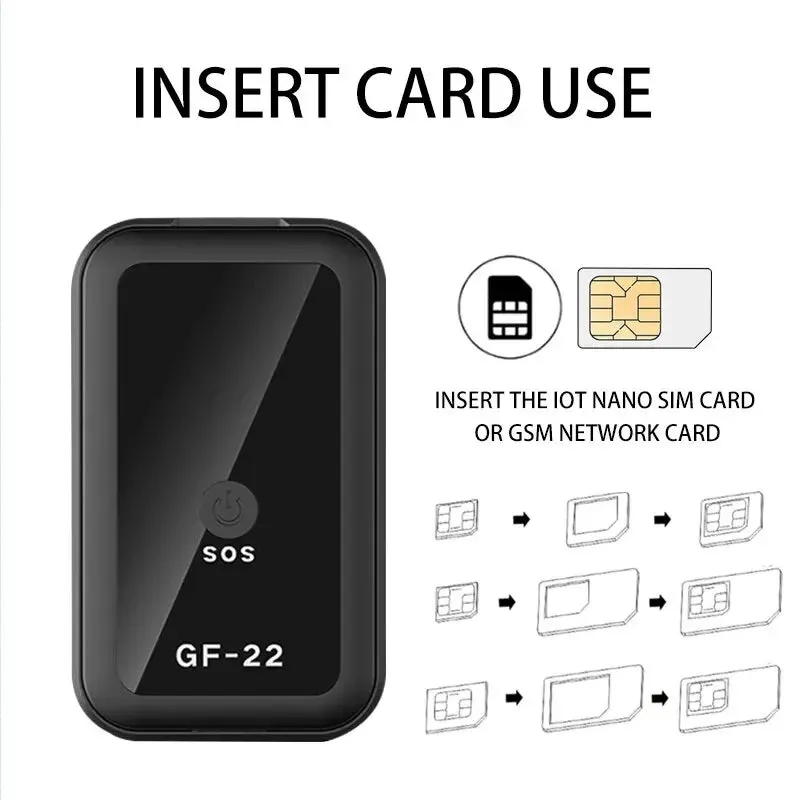 Smart Mini Gf22 GPS Real Time Car Voice Tracker Anti-lost Control Device Locator Anti-lost Device Mini Precisionpositioningtool