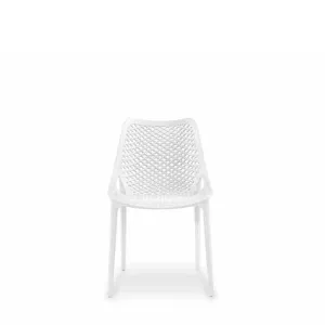 Soprano Outdoor Chair -  White (Stackable)