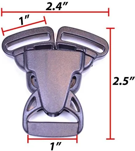 Split Release Buckle - Great for Webbing and Paracord Sling - Backpack Hardware