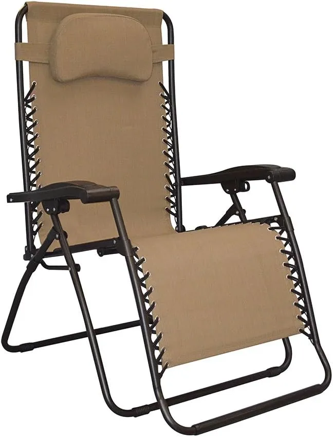 Sports Infinity Oversized Zero Gravity Chair, Beige