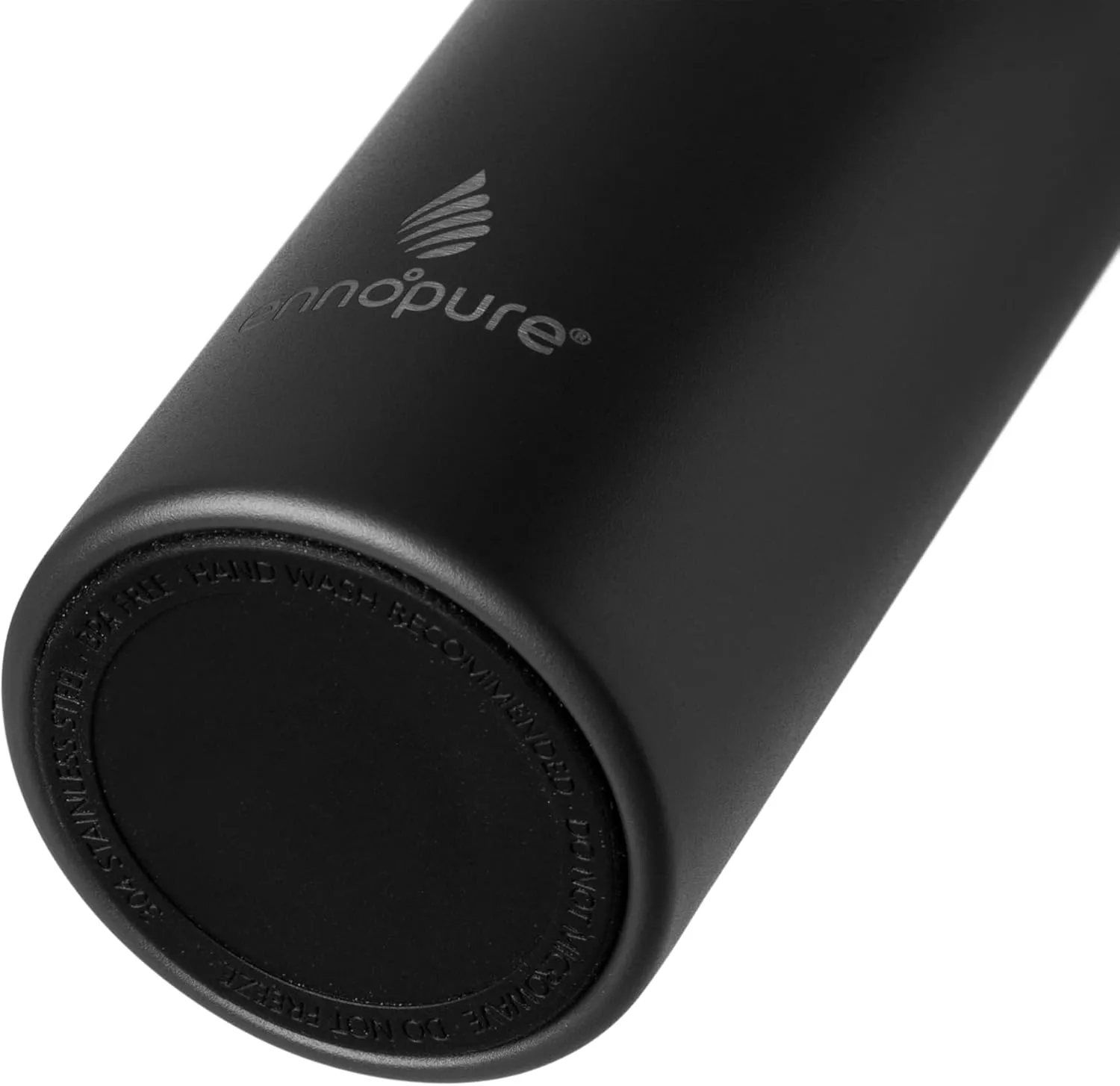 Stainless Steel Filtering Water Bottle with Straw | Reusable, Ceramic Coating, Double Insulation, BPA Free | Filter Lasts 3 Months or 50 gal | Sustainable Using Coffee Grounds (Grey, 34oz)