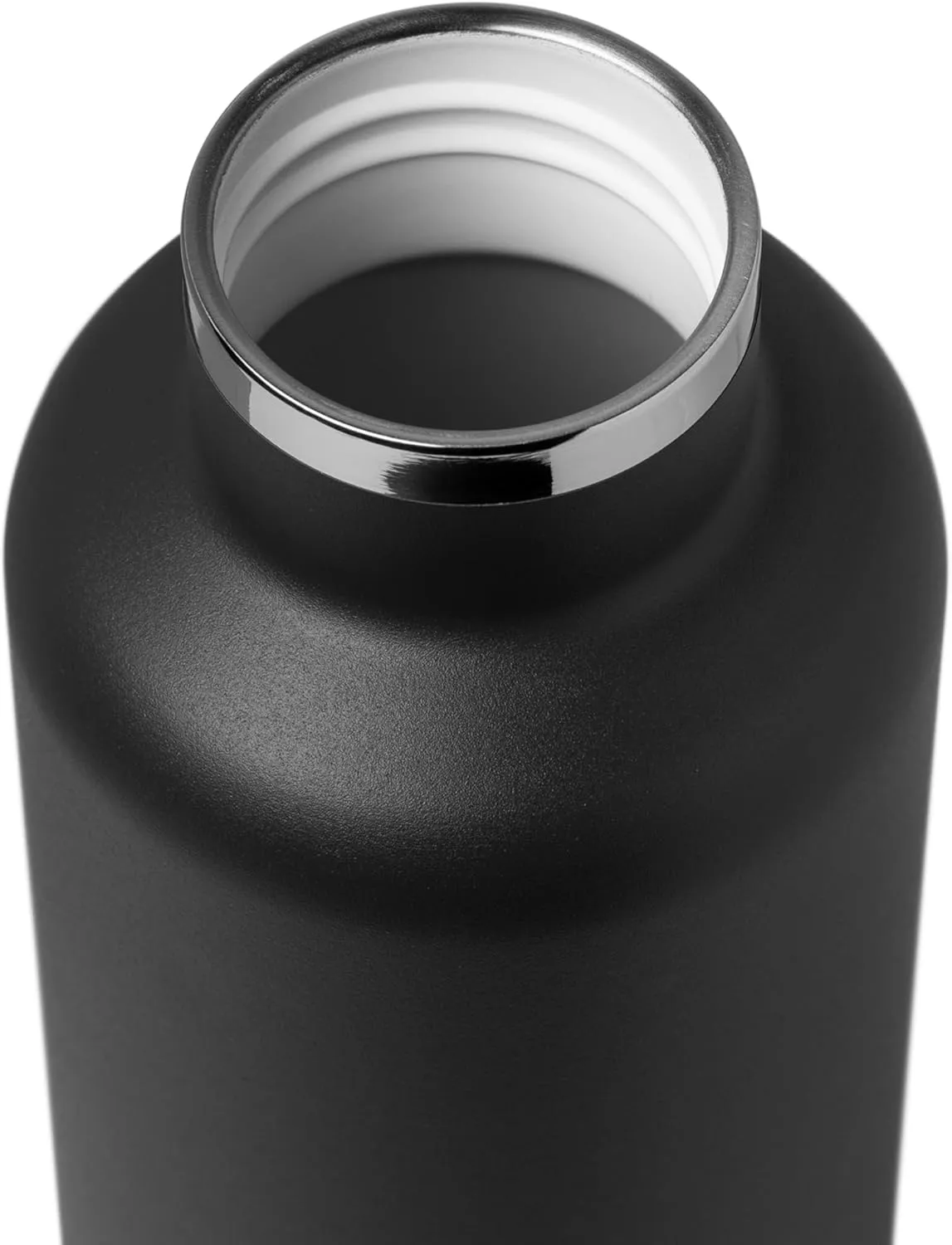 Stainless Steel Filtering Water Bottle with Straw | Reusable, Ceramic Coating, Double Insulation, BPA Free | Filter Lasts 3 Months or 50 gal | Sustainable Using Coffee Grounds (Grey, 34oz)