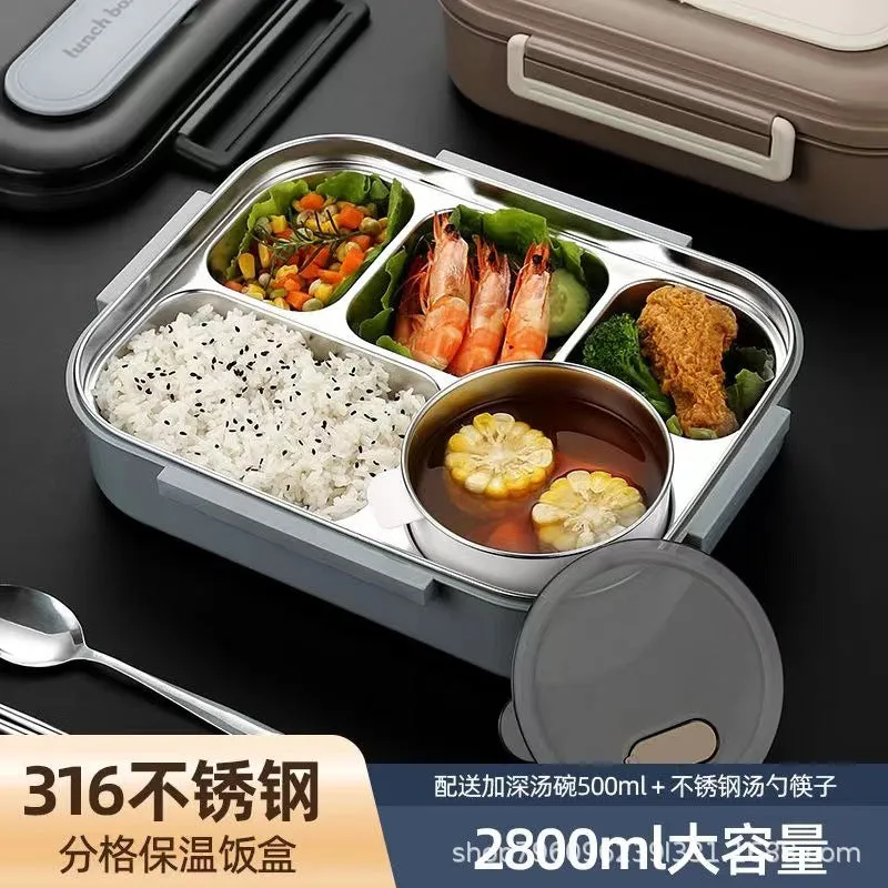 Stainless Steel Large-Capacity Lunch Box