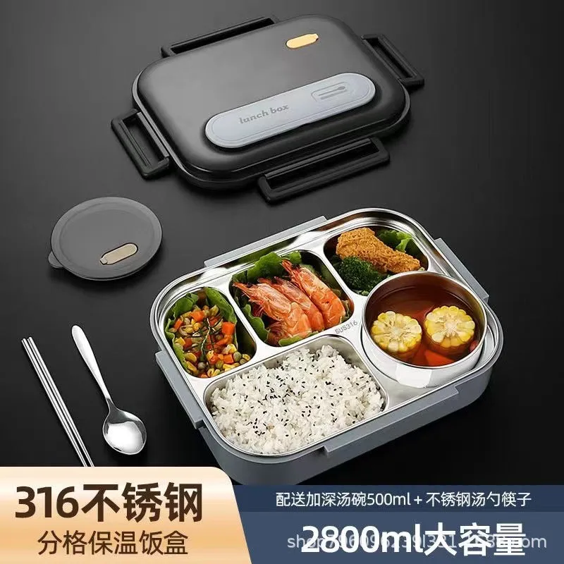 Stainless Steel Large-Capacity Lunch Box