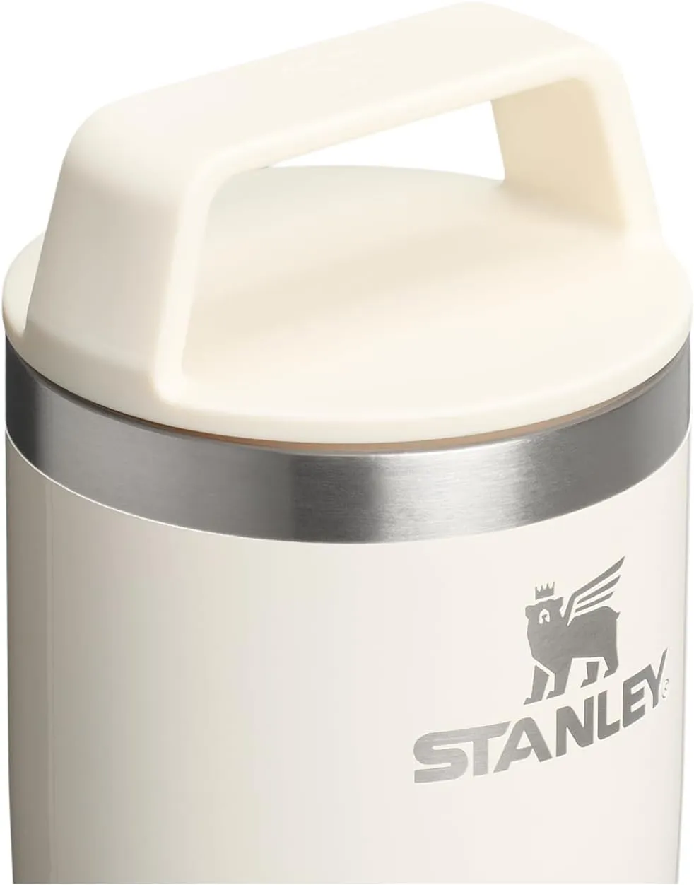 STANLEY Cafe To Go Travel Mug 16 oz | Leakproof Two-Part Drink Through Lid | Tumbler Cup for Coffee, Tea and Drinks | Insulated Stainless Steel Coffee Mug | BPA-Free | Cream Gloss