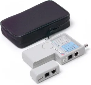 StarTech.com Professional Multi Function RJ45 RJ11 USB and BNC Cable Tester - Remote Cable Tester - Network Testing Device, TAA (REMOTETEST)