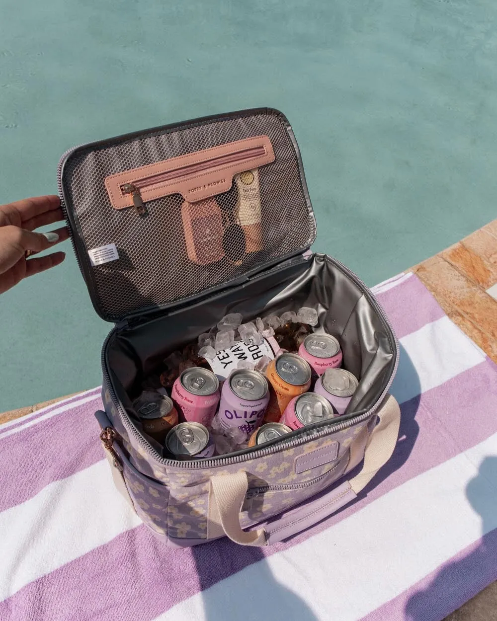 Stay Cool Cooler Bag Violet Floral
