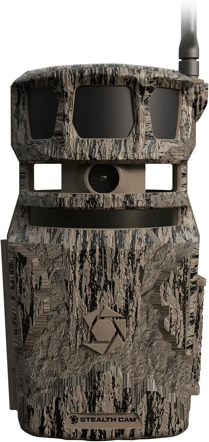 Stealth Cam Revolver PRO 40MP Photo 1440P at 30 FPS QHD Video 0.4 Sec Trigger Speed 360-Degree Panoramic View Built-in GPS Hunting Cellular Trail Camera, 32GB SD Card, and Cleaning Cloth (2 PK)