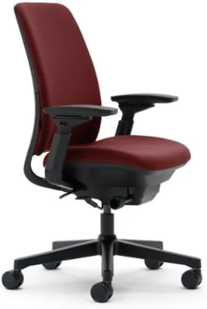 Steelcase Amia Burgundy Fabric Chair