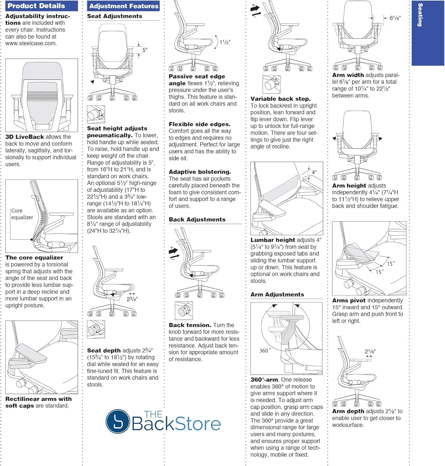 Steelcase Gesture Office Desk Chair with Headrest, Cogent Connect Aubergine 5SD1 Fabric, Medium Seat Height, Light on Dark Frame, Lumbar Support, and Hard Floor Casters