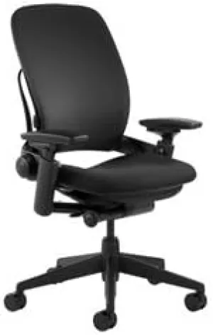 Steelcase Leap Chair V2 In Black Fabric