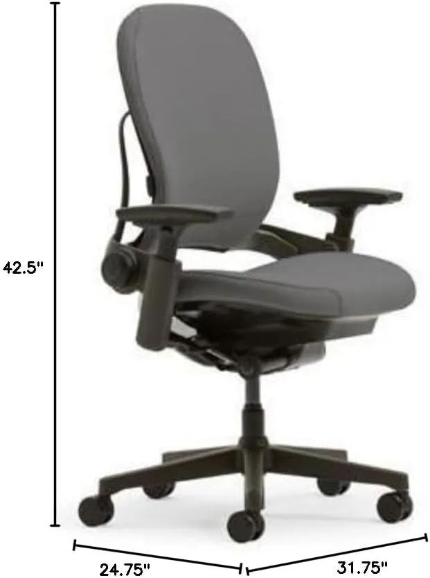 Steelcase Leap Plus Fabric Chair, Gray