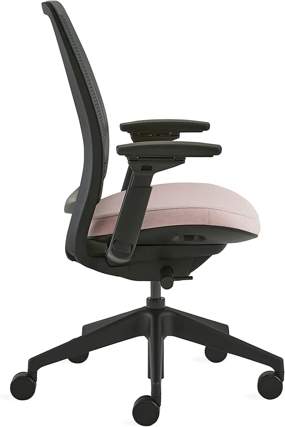 Steelcase Series 2 Office Chair - Ergonomic Work Chair with Wheels for Carpet - with Back Support, Weight-Activated Adjustment & Arm Support - Adjustable Rolling Chairs for Desk - Cogent Nickel