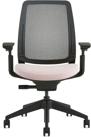 Steelcase Series 2 Office Chair - Ergonomic Work Chair with Wheels for Carpet - with Back Support, Weight-Activated Adjustment & Arm Support - Adjustable Rolling Chairs for Desk - Cogent Nickel