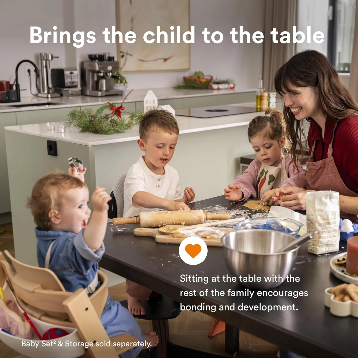 Stokke Tripp Trapp Chair, Black - Adjustable, Convertible Chair for Toddlers, Children & Adults - Convenient, Comfortable & Ergonomic - Classic Design