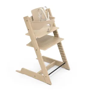Stokke Tripp Trapp Oak High Chair 2, Natural - Includes Chair   Baby Set with Removable Harness for Children 6-36 Months - Adjustable, Ergonomic & Easy to Clean