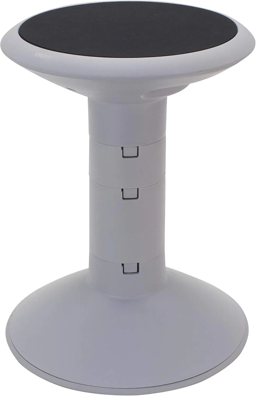 Storex Active Tilt Stool – Ergonomic Seating for Flexible Office Space and Standing Desks, Adjustable 12-24 Inch Height, Gray (00322U01C)