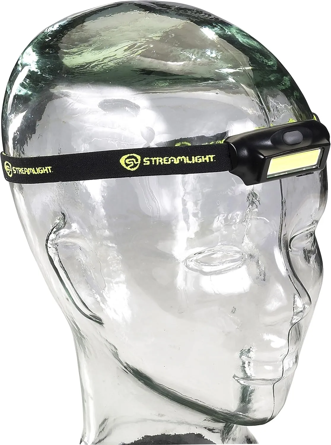 Streamlight 61702 Bandit 180-Lumen USB Rechargeable LED Headlamp with Elastic Head Strap, Clip, and USB Cable, Black