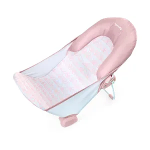 Summer Infant by Ingenuity Foldaway 2-Position Bather, 2-Position Adjustable Support Baby Bath seat for Sink or Bathtub, Ages 0-6 Months, up to 20 pounds, Pink