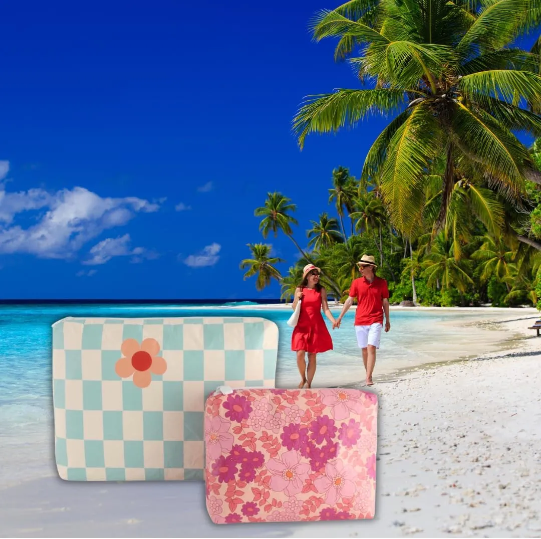 Sunnlie Waterproof Dry/Wet Bag for Beach Swimming/Outdoor/Travel/Camping/Skiing/Snowboarding/Sunscreen (Checkmate, Junior)