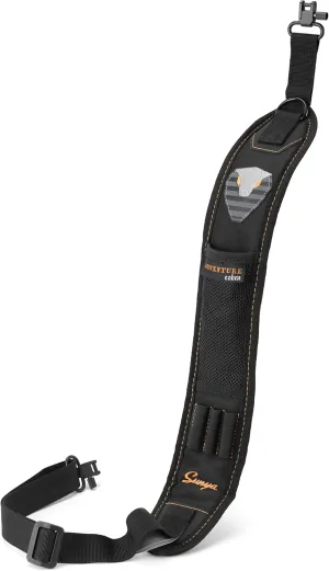 SUNYA Rifle Sling for Hunting - Two Point Gun Sling Strap with Swivels - Non-Slip Neoprene Padded Shoulder Pad with Shells Holder