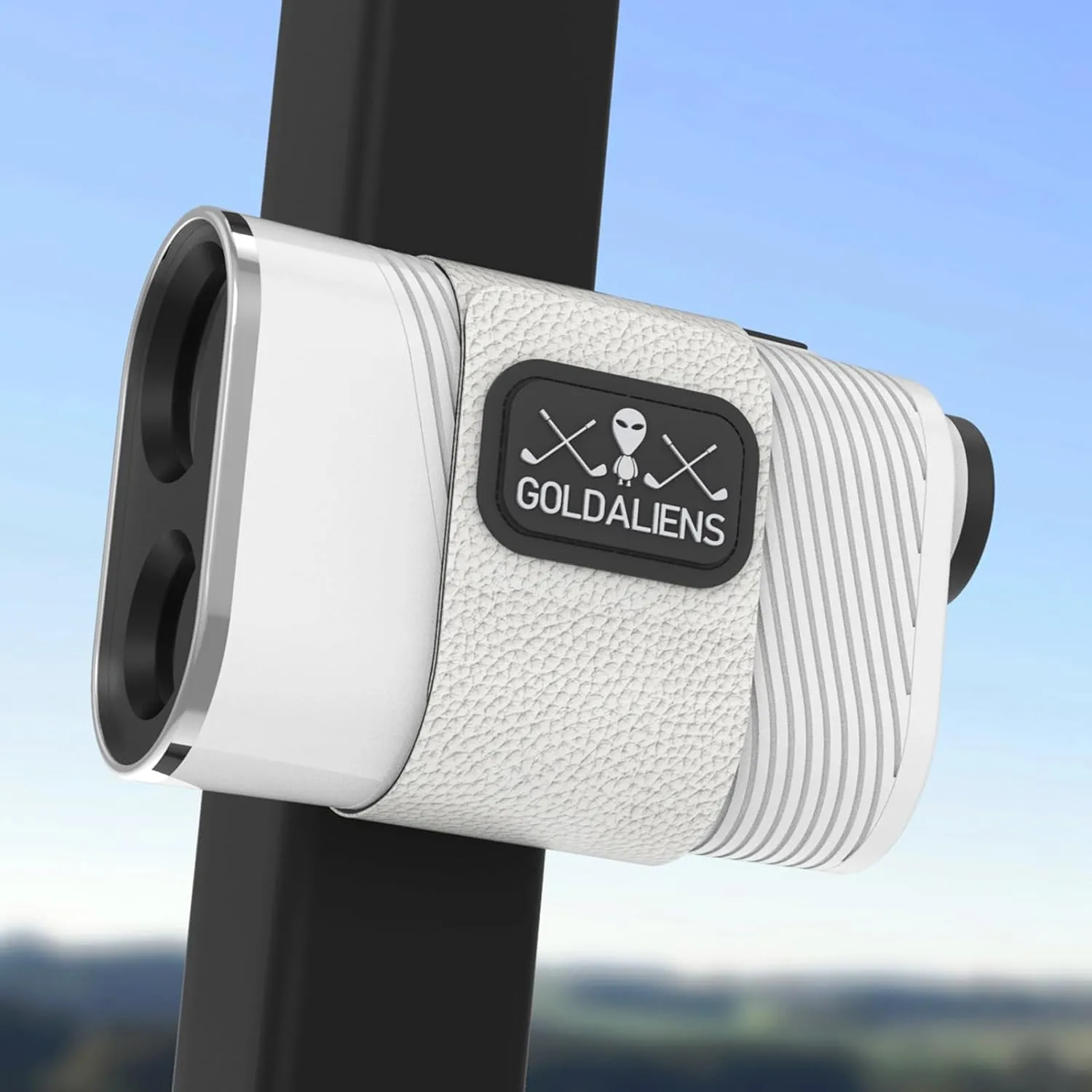 Super Magnetic Golf Rangefinder Strap, Slim, Adjustable, Firmly Fixes on Cart Posts, Irons, Bag, Metal Surfaces