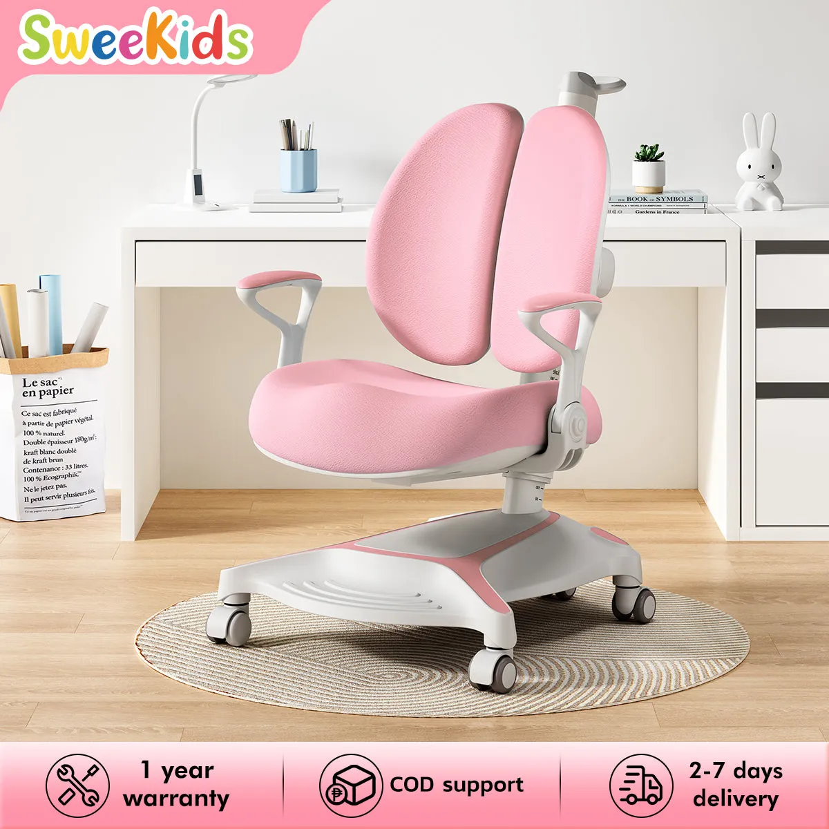 Sweekids Children's Ergonomic Adjustable Study Chair S310