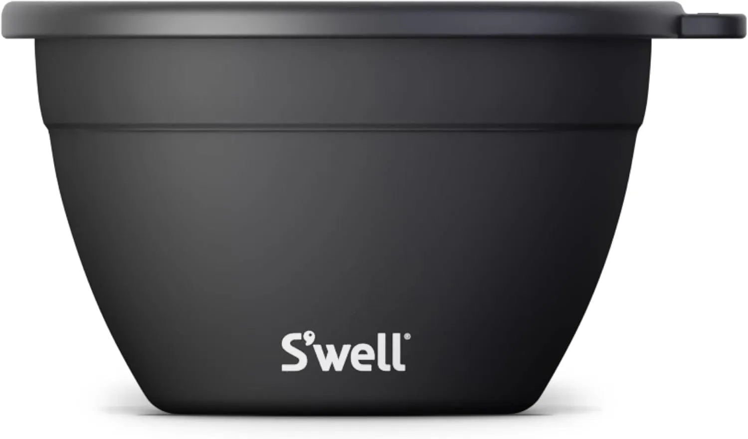 S'well Stainless Steel Salad Bowl Kit - 64oz, Onyx - Comes with 2oz Condiment Container and Removable Tray for Organization - Leak-Proof, Easy to Clean, Dishwasher Safe