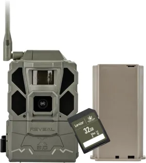 TACTACAM Reveal X Gen 3.0 Cellular Trail Camera - Multi Carrier, HD Photos & Videos, Pre-Installed Antenna, Built-in GPS, Low-Glow IR Flash, Fast Trigger Speed   Lipo Lithium Battery Pack & 32GB SD