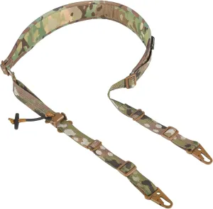 Tactical 2 Point Sling, Quick Adjust Gun Sling with HK Hook, Soft Shoulder Pad Rifle Sling for Rifle Shotgun Hunting Shooting