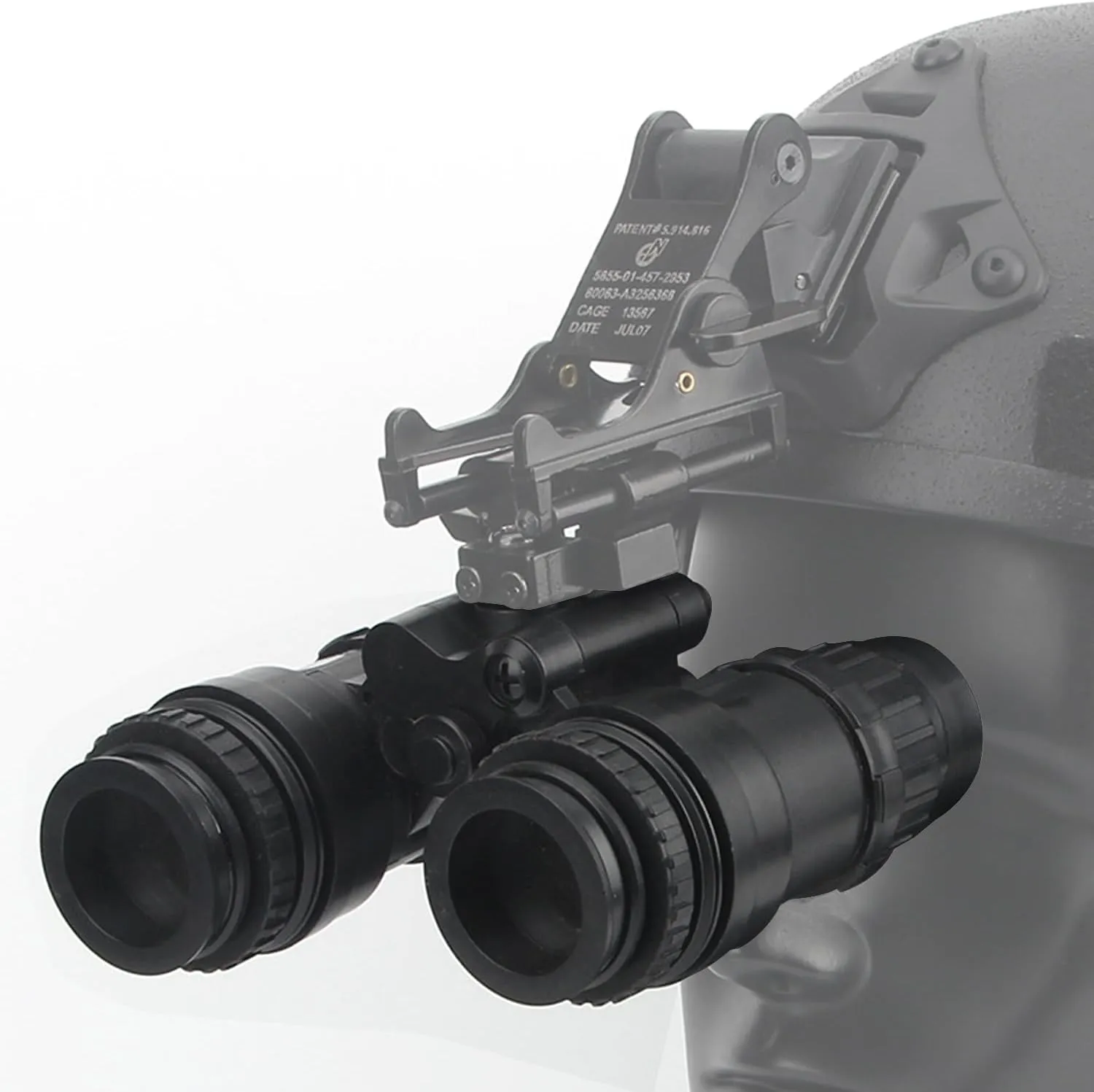 Tactical AN/PVS15 Helmet Night Vision Goggles No Function Dummy Model Airsoft Paintball PVS15 Dual-Tube Binocular Night Vision Goggles Tactical Helmet Accessories for Outdoor Game Cosplay