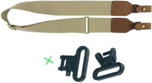 Tactical Hunting Gun Sling Rifle Strap Webbing Leather Quick Release (Green)