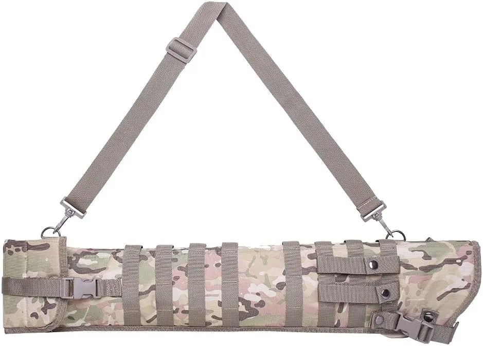 Tactical Shotgun Rifle Scabbard Bag Adjustable Shoulder Strap Outdoor Hunting Molle Holster