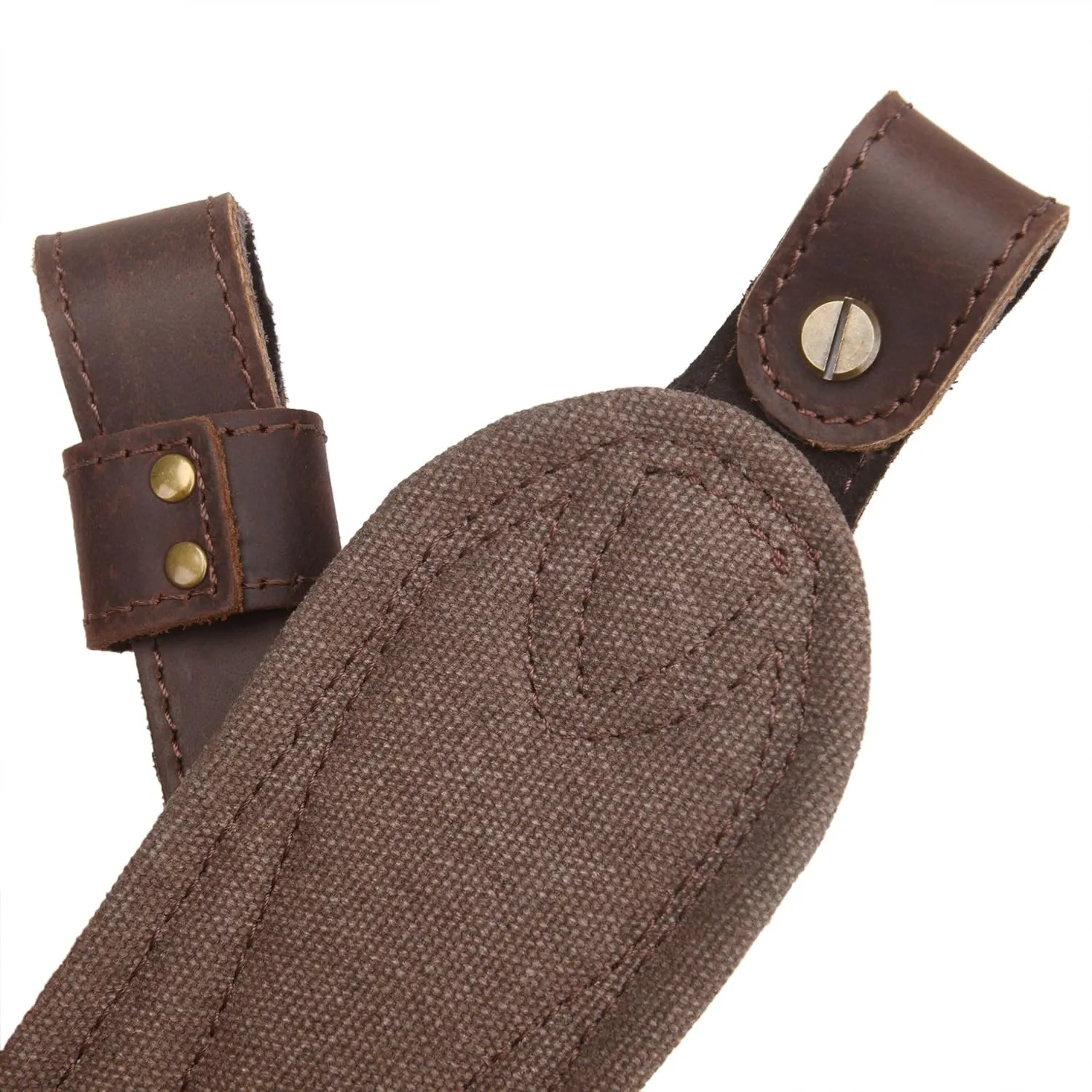 Tas Trost Durable Leather Rifle Sling, Adjustable Length Shotgun Shoulder Strap for Outdoor Hunting