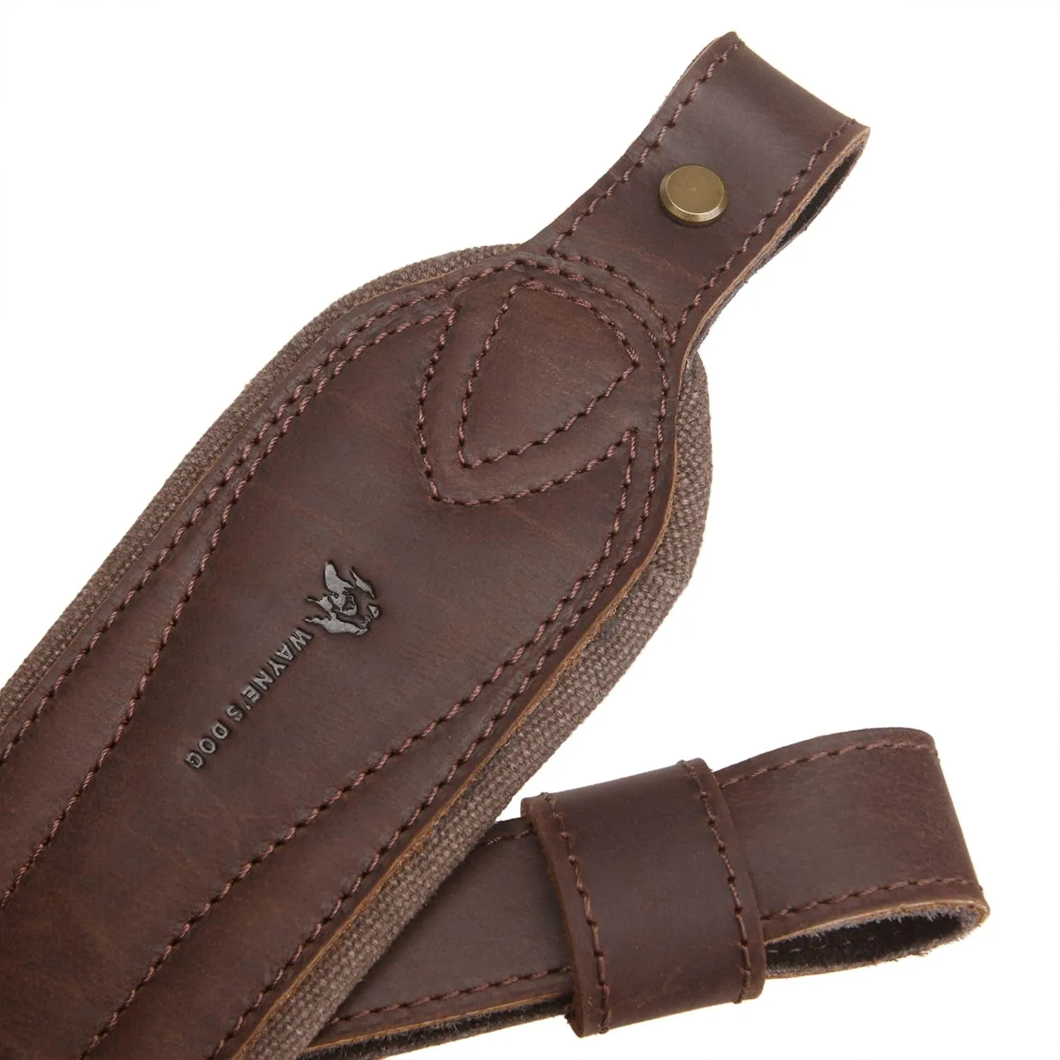 Tas Trost Durable Leather Rifle Sling, Adjustable Length Shotgun Shoulder Strap for Outdoor Hunting