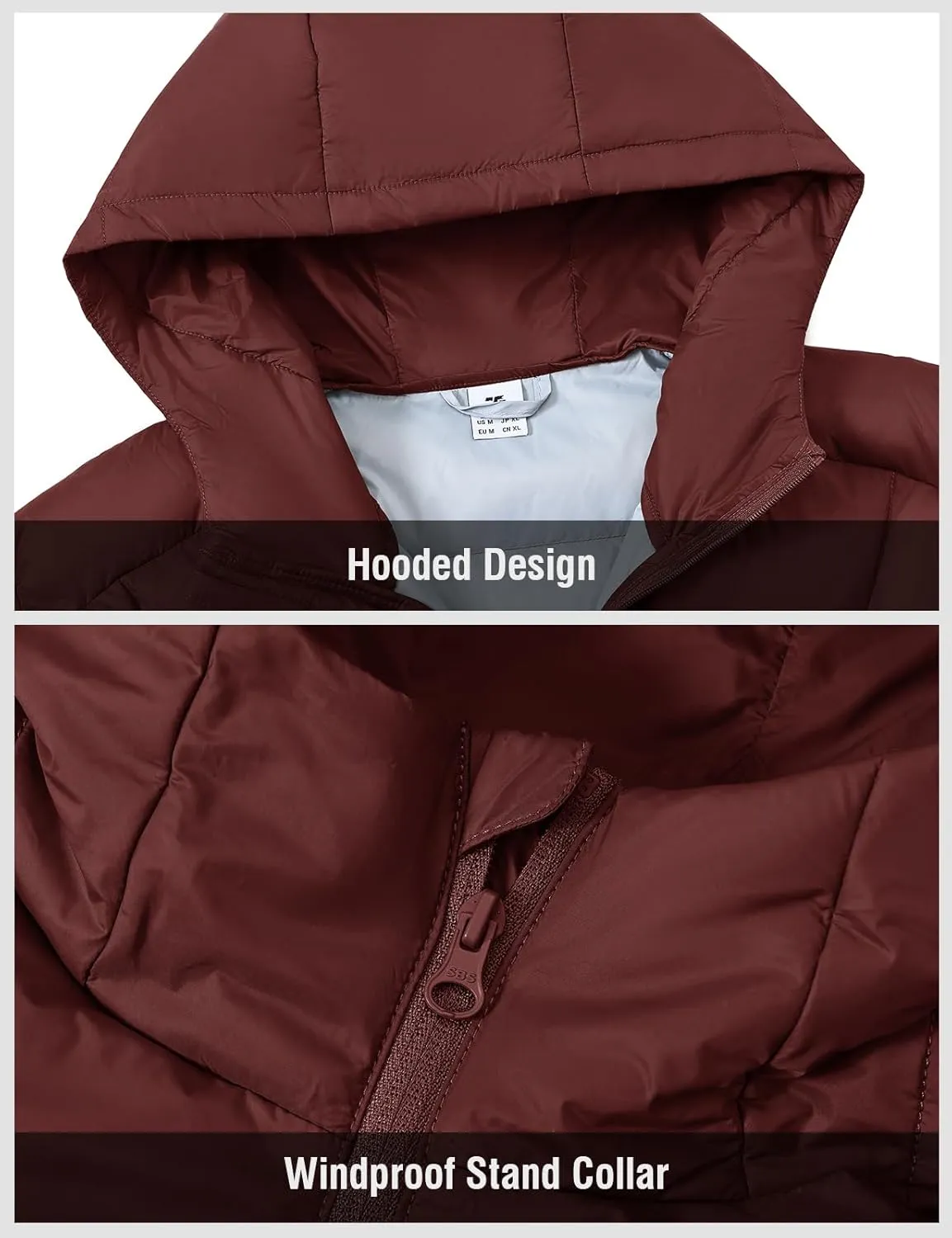 TBMPOY Men's Down Puffer Jackets Packable Lightweight Winter Coat Hooded Warm Insulated Puffy Jacket