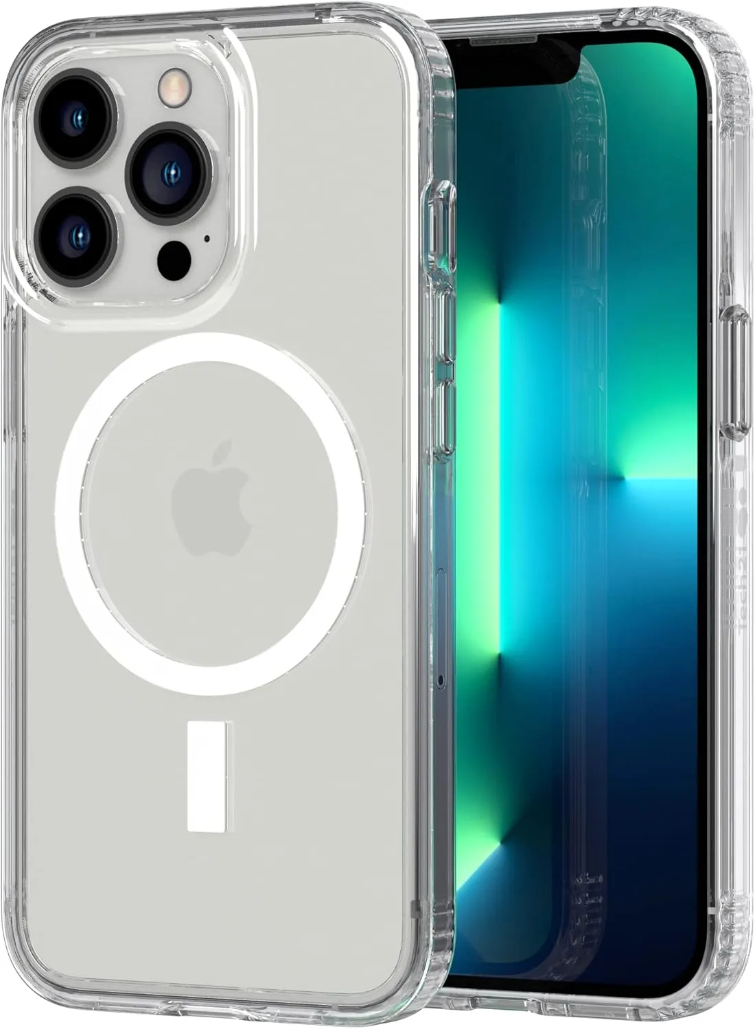 Tech21 Evo Clear (MagSafe) for iPhone 13 Pro - Transparent MagSafe Phone Case with 12ft Multi-Drop Protection