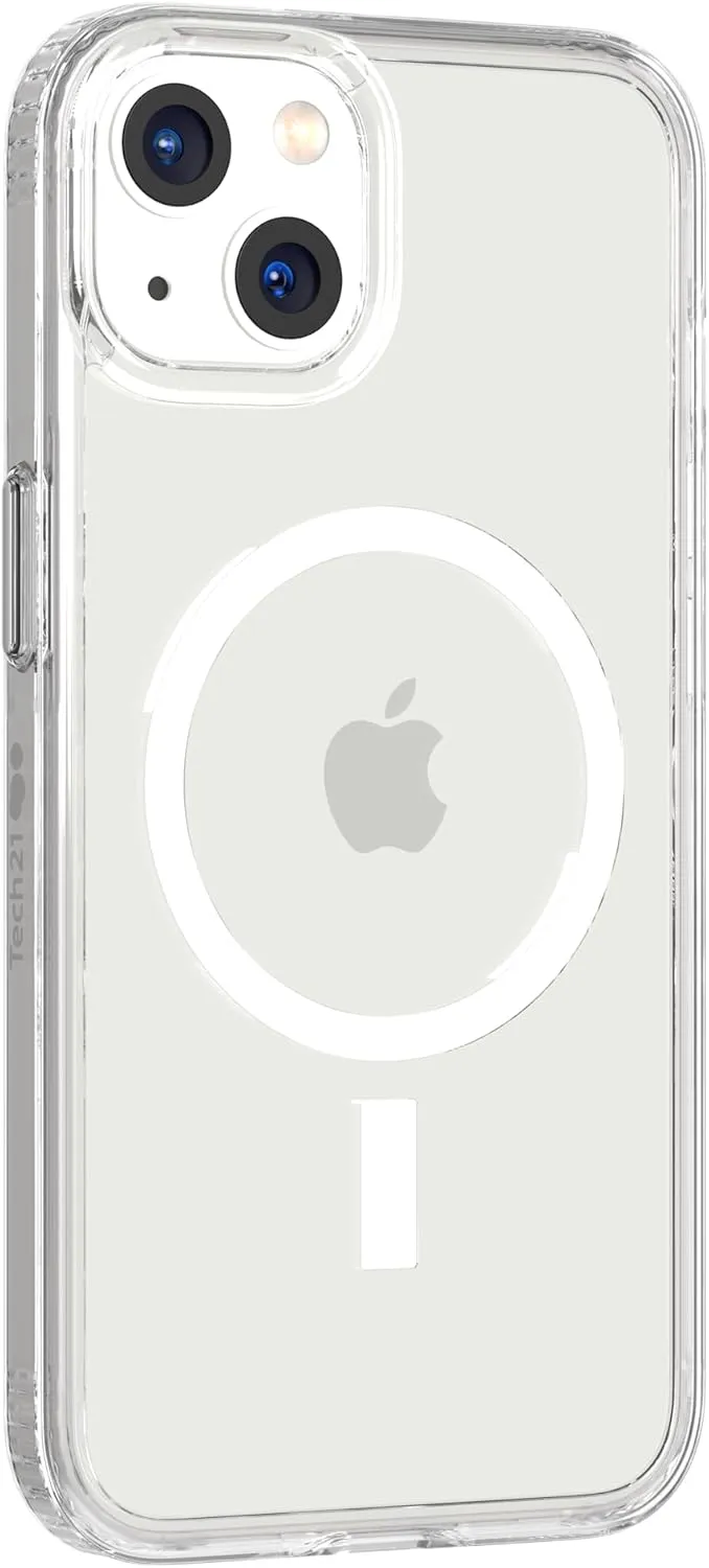 Tech21 Evo Clear (MagSafe) for iPhone 13 - Transparent MagSafe Phone Case with 12ft Multi-Drop Protection