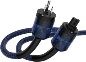 Tertullus HiFi Audiophile Power Cord HiFi Audio AC Power Cable Power Cord US Plug (Figure 8 Female, 1M/3.28FT)