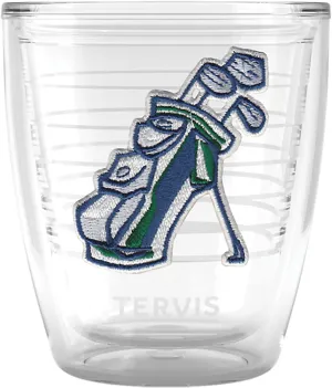 Tervis The Links Golf Collection In the Bag Made in USA Double Walled Insulated Tumbler Travel Cup Keeps Drinks Cold & Hot, 12oz, In The Bag