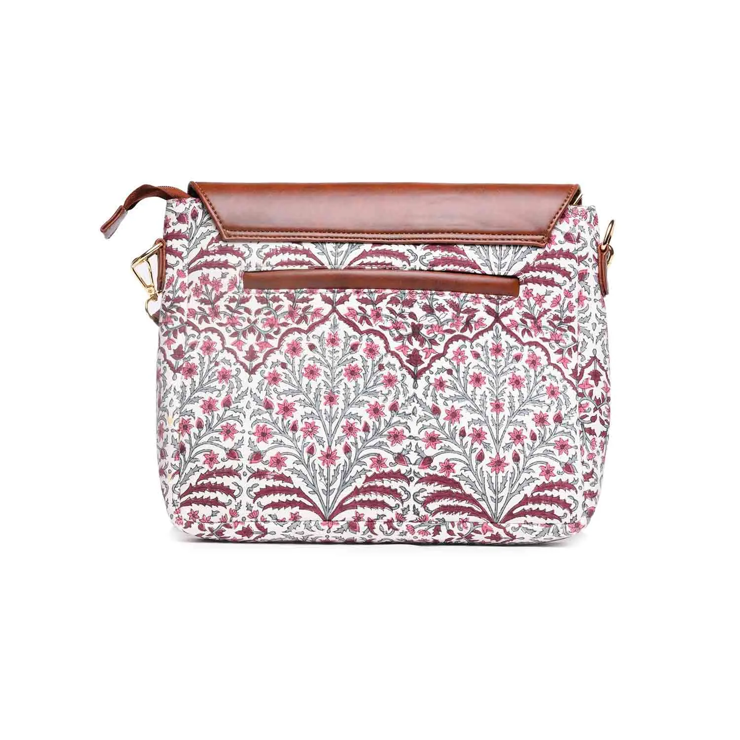 TESSELLATION BOUQUET PRINTED COTTON SLING BAG