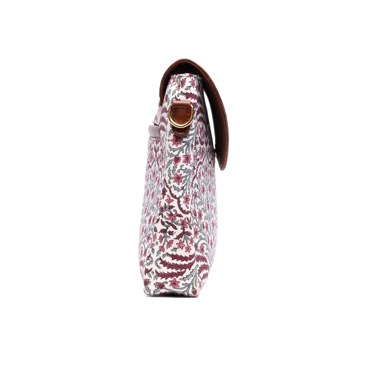 TESSELLATION BOUQUET PRINTED COTTON SLING BAG