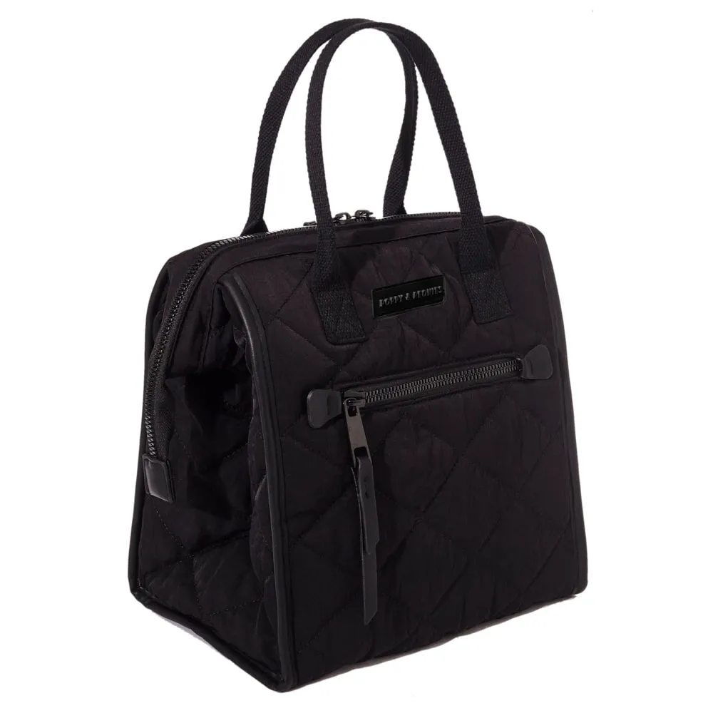 the LUNCH BAG quilted black
