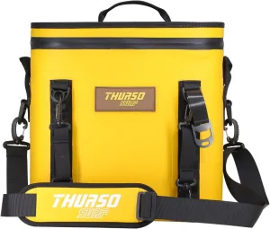 THURSO SURF Soft Cooler 24 Can Portable Ice Cooler Bag — 48 hr Insulation Leakproof & Airtight Waterproof Zipper Floating Beach Cooler for Travel Camping Kayak Paddleboard